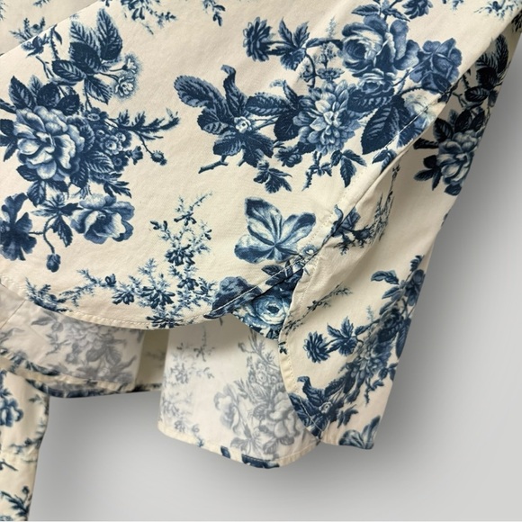 LoveShackFancy x GAP Organic Cotton Cropped Shirt Sz XS - Picture 8 of 14